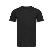 Stedman Finest Cotton T For Men Svart bomull Small Herre