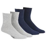 Damella Strømper 2P Seamless Socks Marine/Grå Str 43/46 Dame