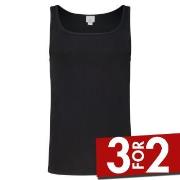 Jockey Cotton A-Shirt Svart bomull XX-Large Herre