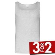 Jockey Cotton A-Shirt Grå bomull XX-Large Herre