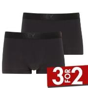 Jockey 2P Short Trunks Svart polyamid XX-Large Herre