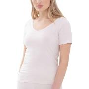 Mey Superfine Organic V-Neck T-Shirt Beige bomull 38 Dame