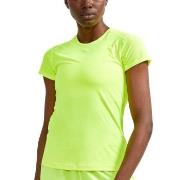 Craft ADV Essence SS Slim Tee W Limegrønn polyester Medium Dame