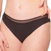 Sloggi Truser 2P GO Ribbed Tai Briefs Svart økologisk bomull Large Dam...