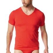 Bruno Banani Check Line 2 0 V-Shirt Rød polyamid Medium Herre