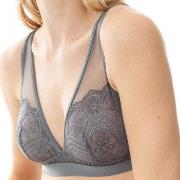 Mey BH Poetry Fame Triangle Bra With Lace Grå polyamid X-Large Dame