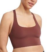 Sloggi BH ZERO Feel 2.0 Racer Top Mørkbrun  X-Small Dame