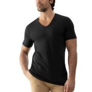 Mey Dry Cotton Colour V Neck T-Shirt Svart Small Herre