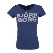 Björn Borg Sport Tamira SS Tee Marine bomull X-Small Dame