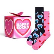 Happy socks Strømper 2P Valentine Gift Set Rosa Mønster bomull Str 41/...