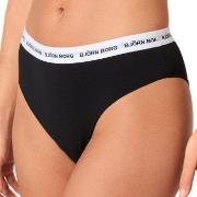 Björn Borg Truser 2P Core Logo High Waist Brief Svart bomull Medium Da...