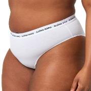 Björn Borg Truser 2P Core Logo High Waist Brief Hvit bomull Small Dame
