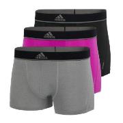 adidas 3P Sport Trunk Grå/Rosa polyester Medium Herre