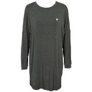 Missya Softness Long Sleeve Nightdress Mørkgrå  modal Medium Dame