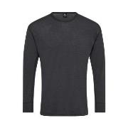 Dovre Long Sleeve Wool Crew Neck Mørkgrå  merinoull Small Herre