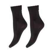 Decoy Strømper 2P Micro 60 Den Ankle Sock Svart polyamid One Size Dame