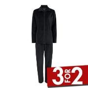 Decoy Velour Homewear Set Svart 3XL Dame