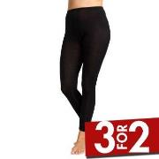 Damella Wool Leggings Svart merinoull X-Small Dame