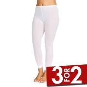 Damella Wool Leggings Benhvit merinoull Medium Dame