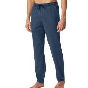 Schiesser Mix and Relax Cotton Long Pants Blå bomull Small Herre