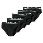 Schiesser 5P 95-5 Organic Cotton Rio Briefs Svart bomull Medium Herre