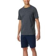 Schiesser Casual Essentials Short Sleeve Pyjama Grå bomull X-Large Her...