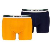 Levis 2P Men Sportswear Logo Boxer Brief Oransje/Mørkbl bomull Medium ...