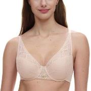 Chantelle BH Origins Lace Lightweight Plunge Bra Beige nylon G 70 Dame
