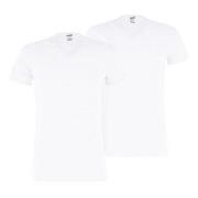 Puma 2P Basic V-neck Tee Hvit bomull X-Large Herre