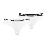Puma Truser 2P Logo Waistband Brazilian Hvit Small Dame