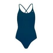 Puma V-Neck Padded Swimsuit Marine X-Small Dame