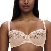 Chantelle BH Pulp Underwired Half Cup Bra Svart m Beige nylon D 85 Dam...