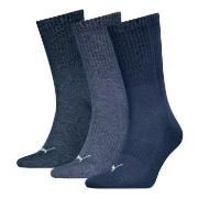 Puma Strømper 3P Cushioned Next Crew Socks Marine Str 39/42