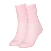 Puma Strømper 2P Women Logo Crew Socks Lysrosa Str 39/42 Dame