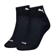 Puma Strømper 2P Women Quarter Socks Svart Str 35/38 Dame