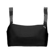 Puma Bandeau Bikini Top Svart/Hvit X-Small Dame
