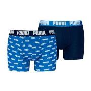 Puma 2P Everyday Aop Boxer Marine/Blå bomull Small Herre