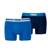 Puma 2P Everyday Placed Logo Boxer Marine/Blå bomull X-Large Herre