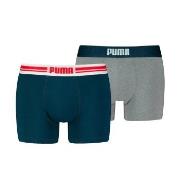 Puma 2P Everyday Placed Logo Boxer Mixed bomull Large Herre