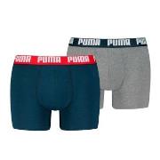 Puma 2P Men Everyday Basic Boxer Marine/Grå bomull Small Herre