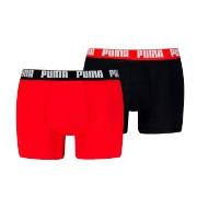 Puma 2P Men Everyday Basic Boxer Rød/Svart bomull Small Herre