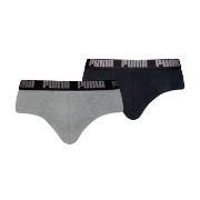 Puma 2P Men Everyday Brief Svart/Grå bomull Large Herre