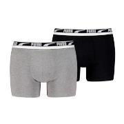 Puma 2P Men Multi Logo Boxer Svart/Hvit bomull XX-Large Herre