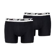 Puma 2P Men Multi Logo Boxer Grå/Svart bomull Large Herre