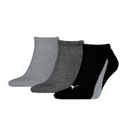 Puma Strømper 3P Lifestyle Sneaker Socks Svart/Grå Str 39/42
