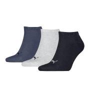 Puma Strømper 3P Sneaker Socks Marine/Grå Str 47/49