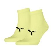 Puma Strømper 2P Sport Light Quarter Socks Gul Str 43/46