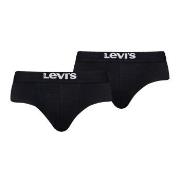 Levis 2P Base Brief Svart bomull Large Herre