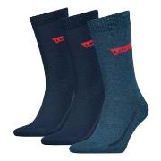 Levis Strømper 3P Base Regular Cut Sock Denimblå Str 43/46