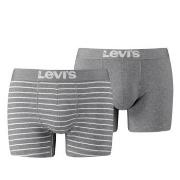 Levis 2P Base Stripe Boxer Grå bomull XX-Large Herre